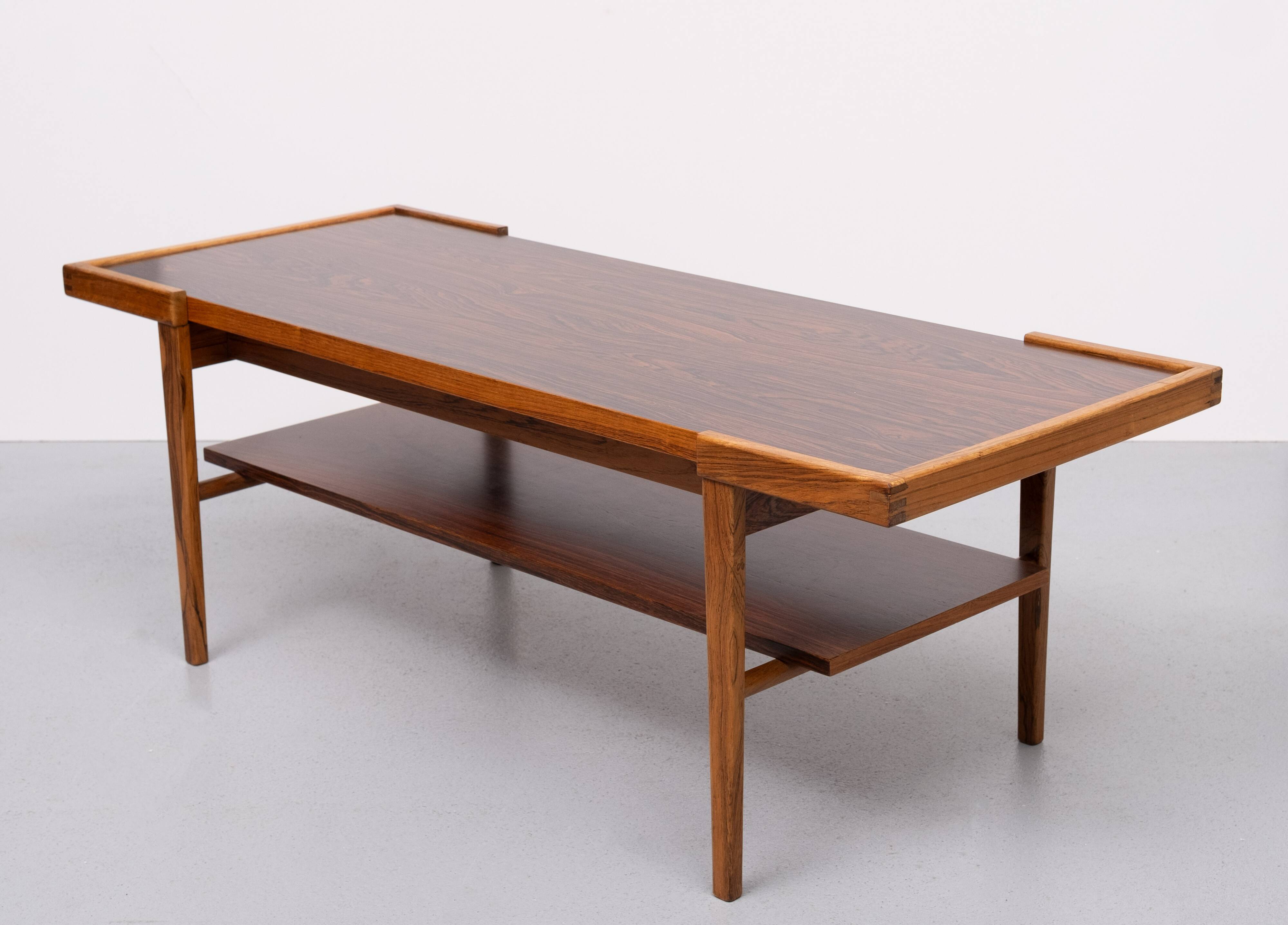 Mid Century Modern 1960s Rosewood Coffee Table