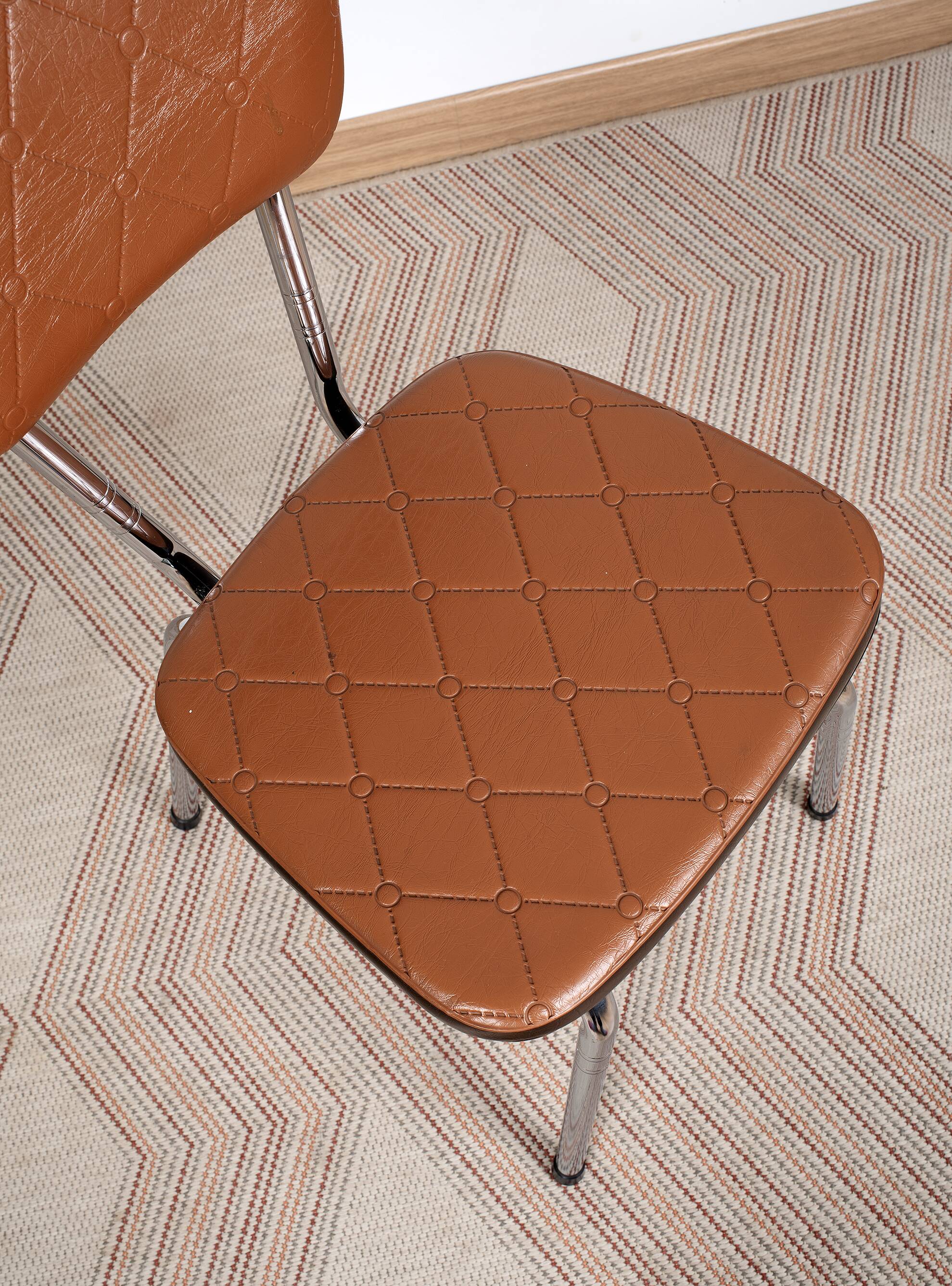 Vintage chrome chair, l'auvergnate brand