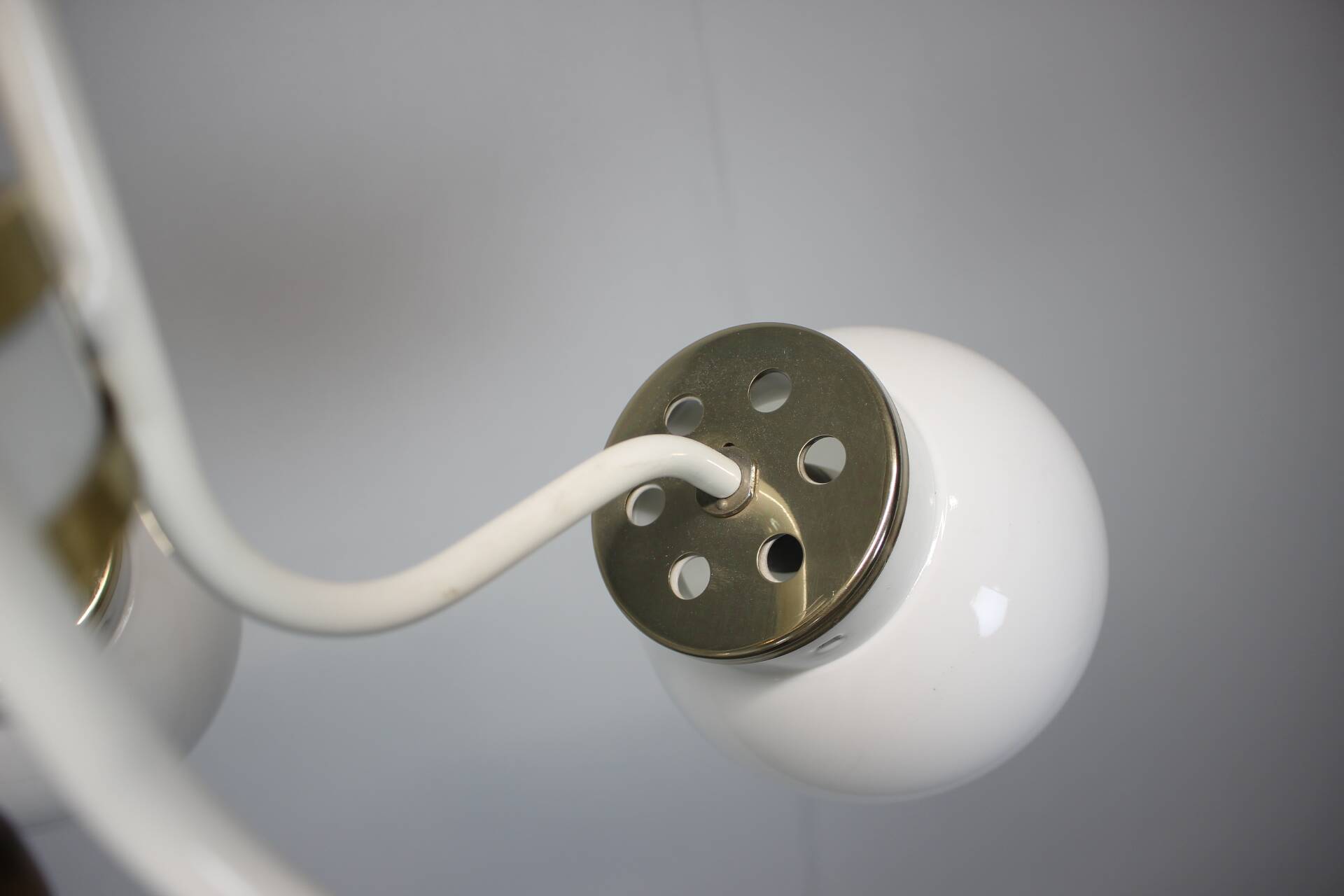 1970s glass chandelier, Czechoslovakia