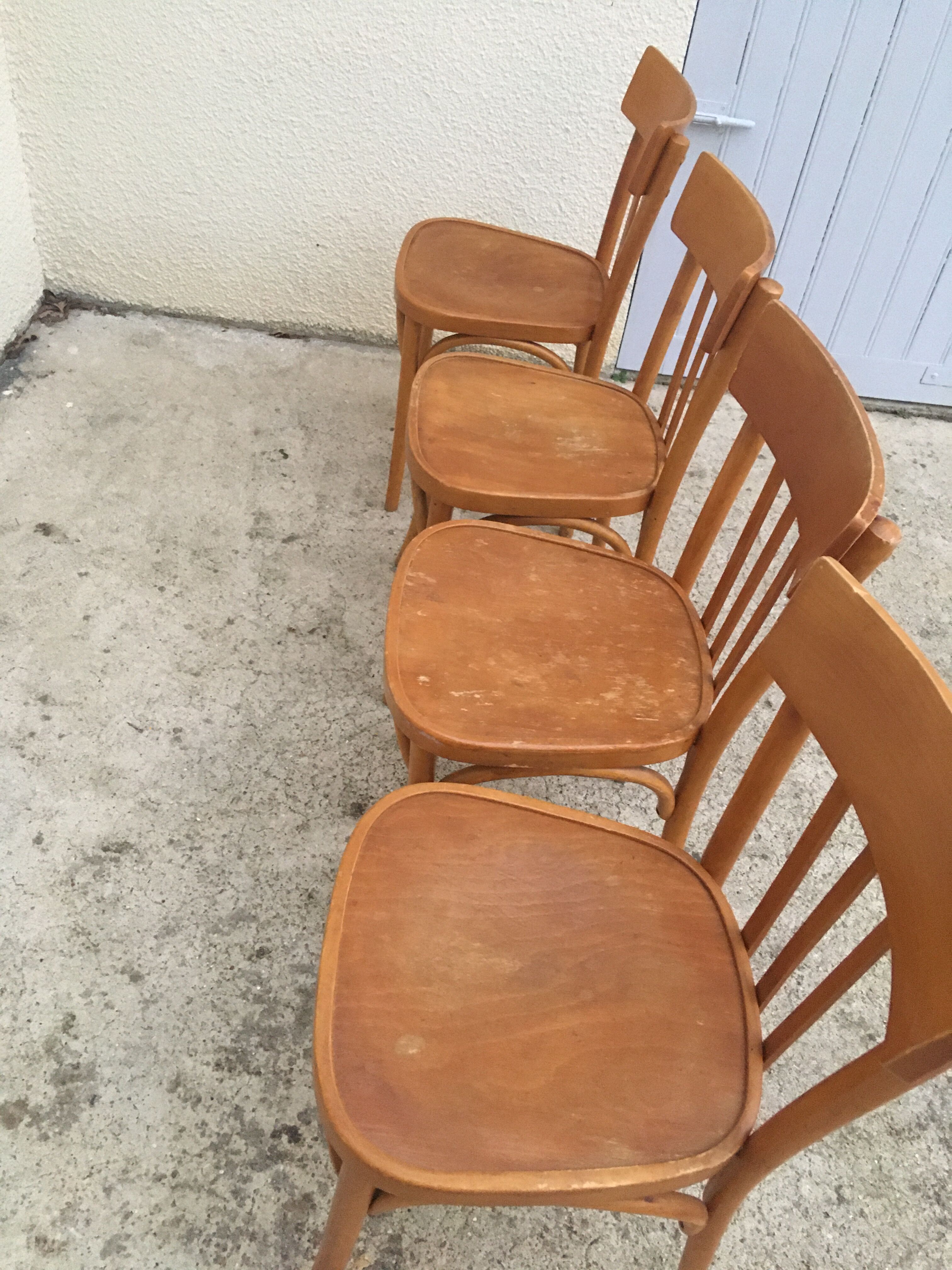 Old bistro chairs