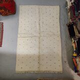 Blessed ouarain carpet with berber black polka dots 165x225cm