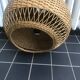 Rattan chandelier suspension old vintage craftsmanship 1960