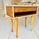 Vintage Scandinavian-style oak bedside table, circa 1960s/1970s