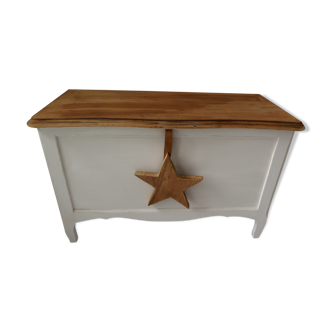 Vintage chest with grey patina