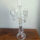 Chandelier, candelabra in bubbled blown glass