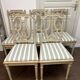 Suite de 5 chaises en hêtre style Louis XVI