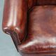 Fauteuil en cuir vintage, Tchécoslovaquie