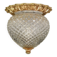 Brass pineapple ceiling or wall light by Gaetano Sciolari, Italy, 1960s-1970s