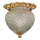 Brass pineapple ceiling or wall light by Gaetano Sciolari, Italy, 1960s-1970s