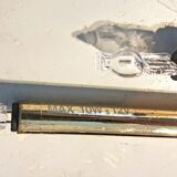 Modernist 1980s glamour mirror glass and gold wall lamps lights sconces Hollywood Regency mid centur