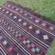 Vintage Turkish kilim handwoven 211x285 cm