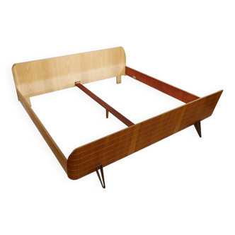Vintage design double bed, 50s 60s