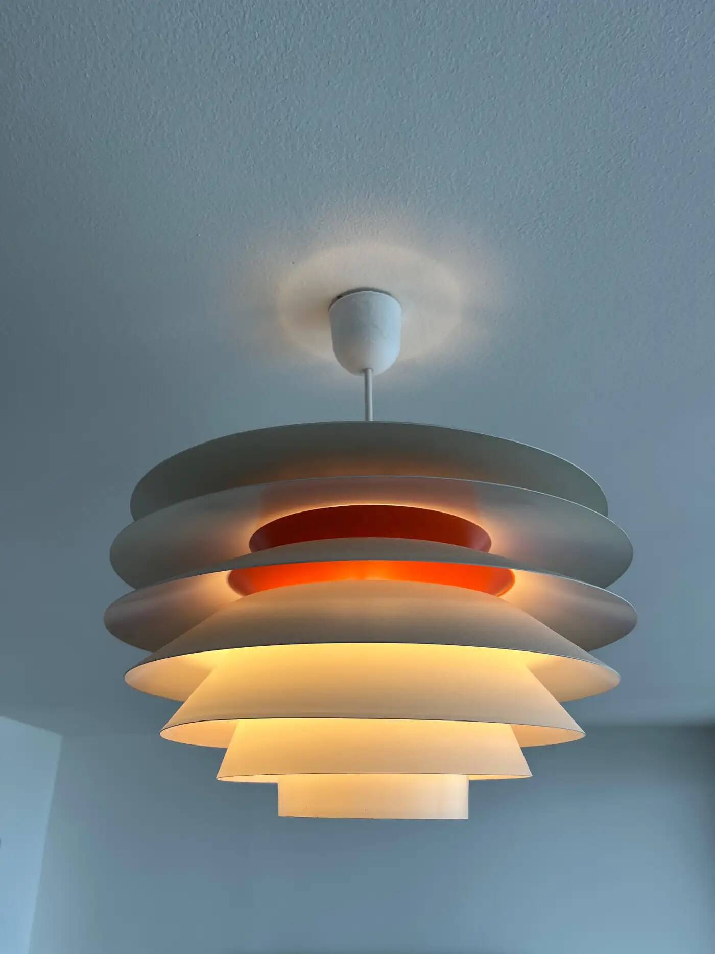 Pair of Svend Middelboe "Verona" pendant lights produced by Nordisk Solar, 1960s