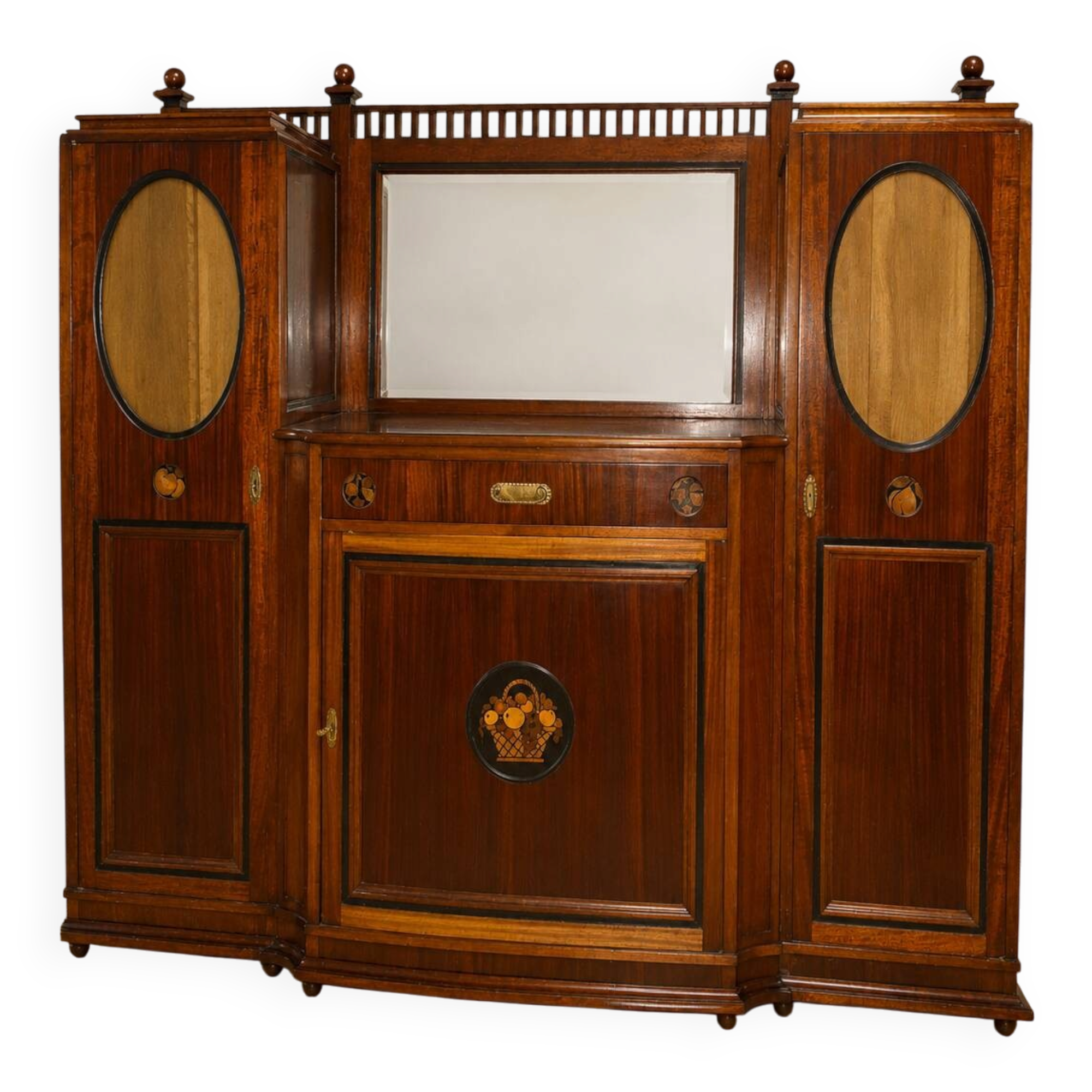 Buffet Art nouveau en acajou et marqueterie – vers 1900 ( om)