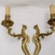 Wall light pair solid bronze Registered Model candle holder