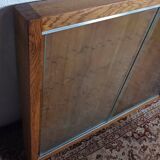 Oak wall-mounted key hotel display case