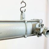 Grey Industrial Hanging Tube Light from Elektrosvit, 1980s