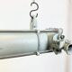 Grey Industrial Hanging Tube Light from Elektrosvit, 1980s