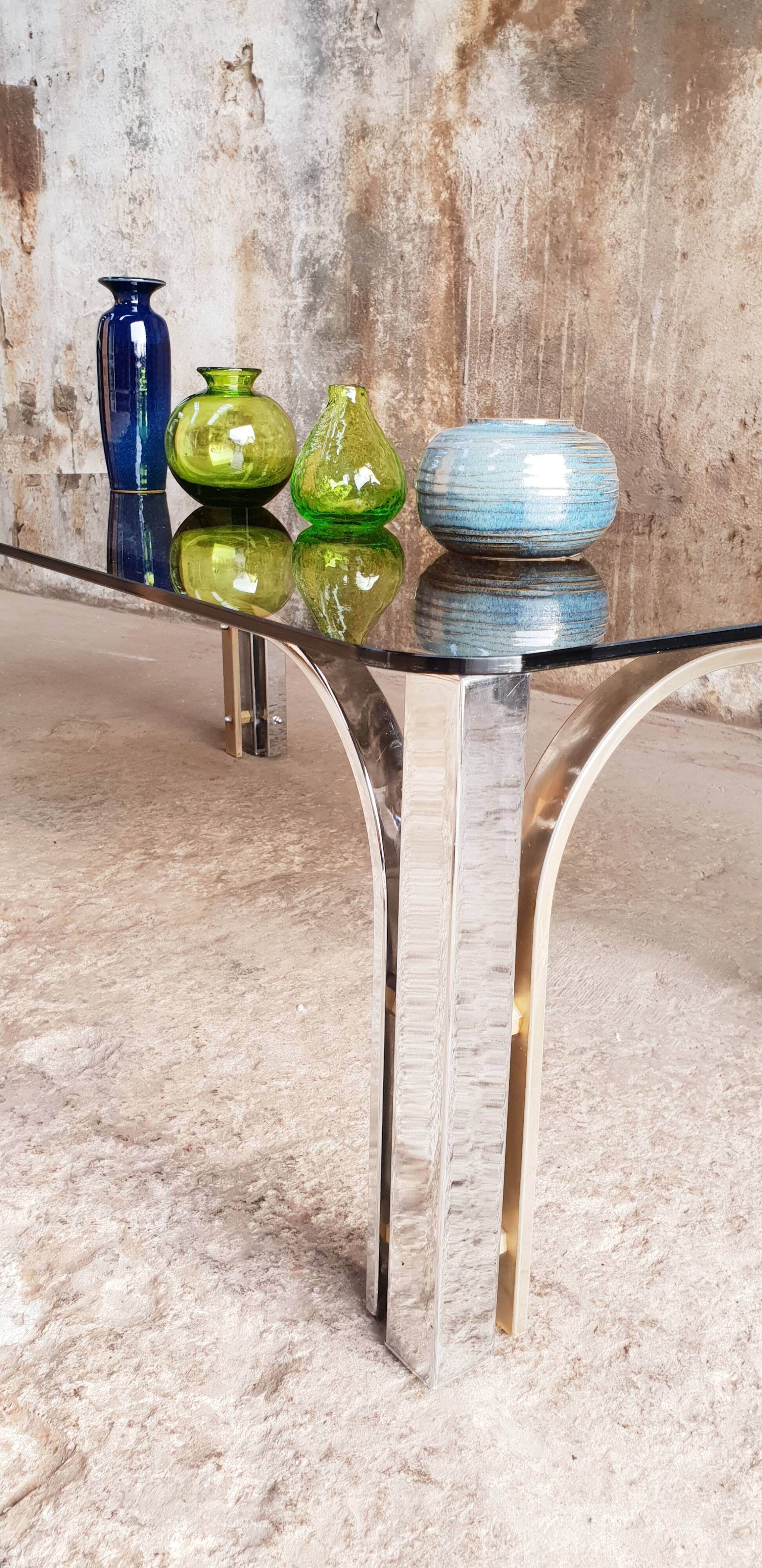 Table basse en verre