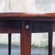 Table transformable en palissandre de rio 118cm