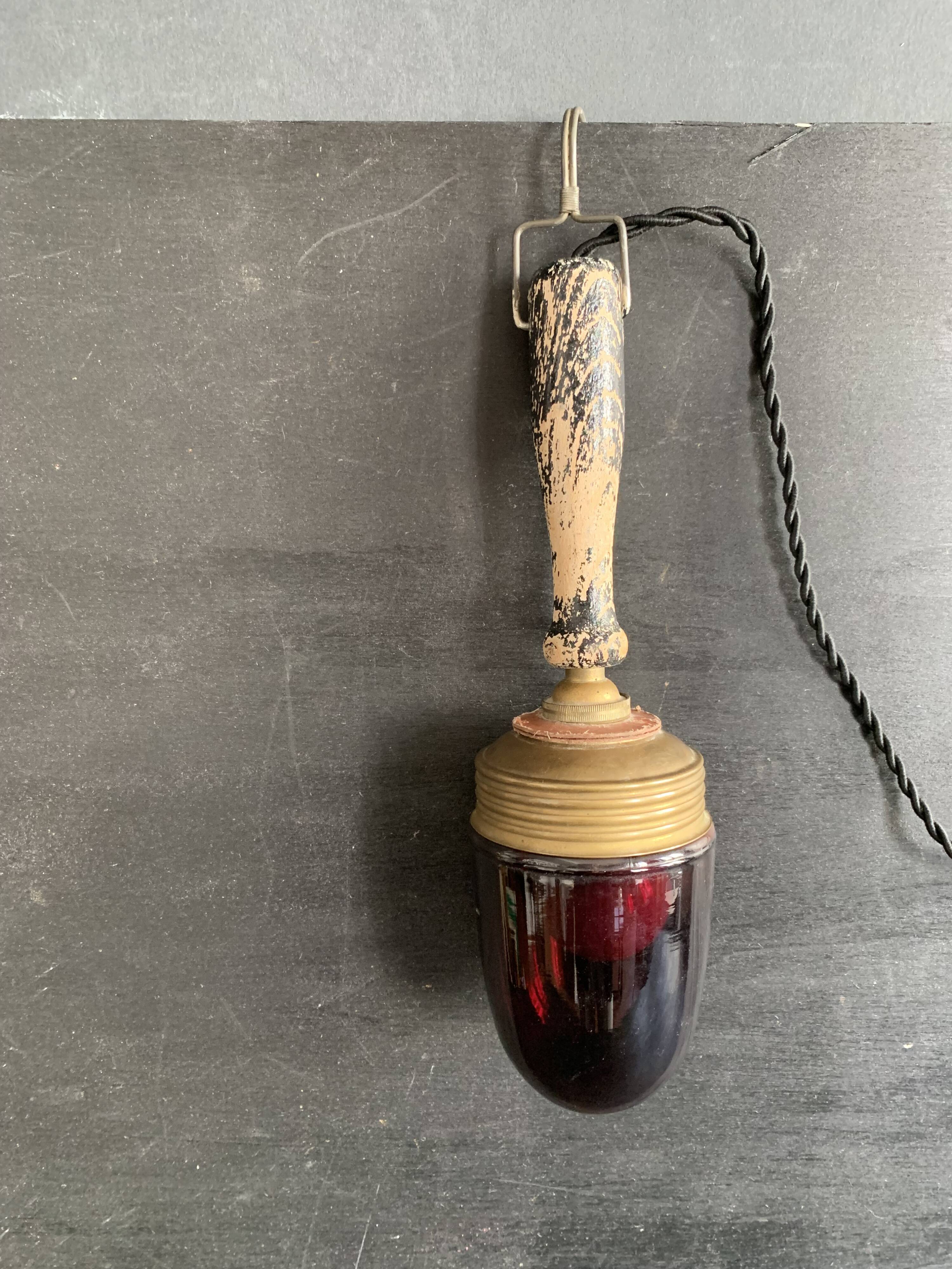 1950s Photographer's Darkroom Lamp