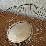 80s silver metal table baskets