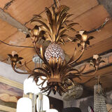 Pineapple Chandelier - Hans Kögl 1970 - Hollywood Regency