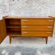 ✨ Superb Scandinavian sideboard convertible into a dressing table – Teak – 1950s