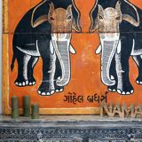 Vintage Indian elephant plate - India