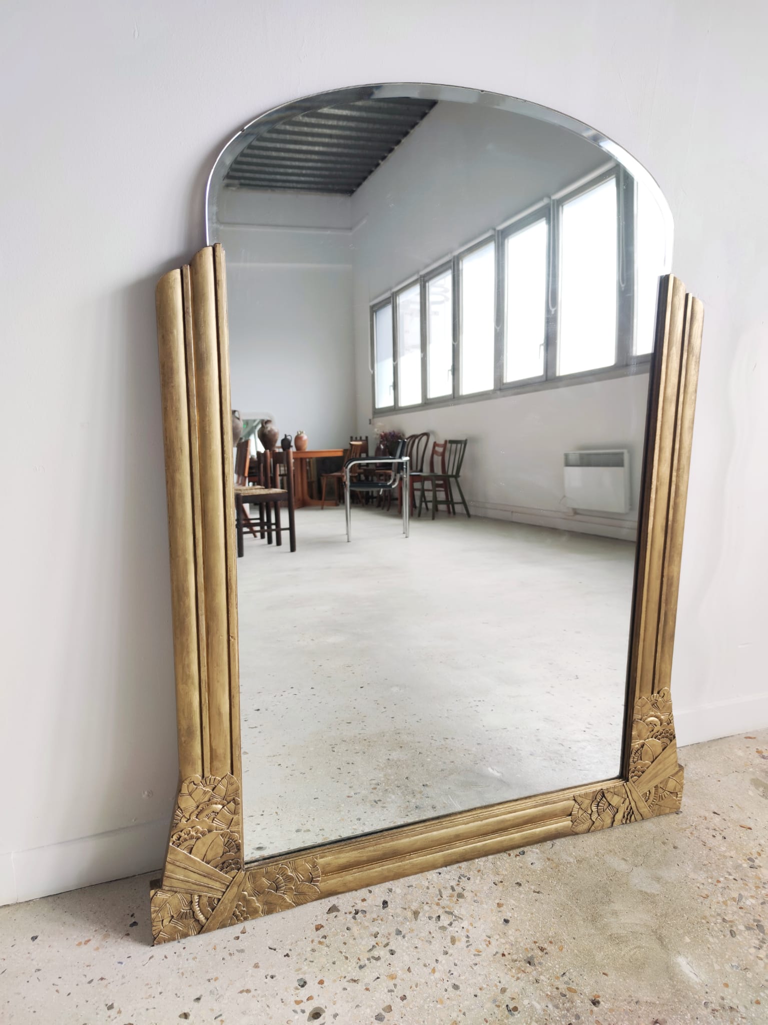 Golden mirror Art Deco