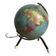 Small illuminated globe made of glass and paper from Cartes Taride 1963