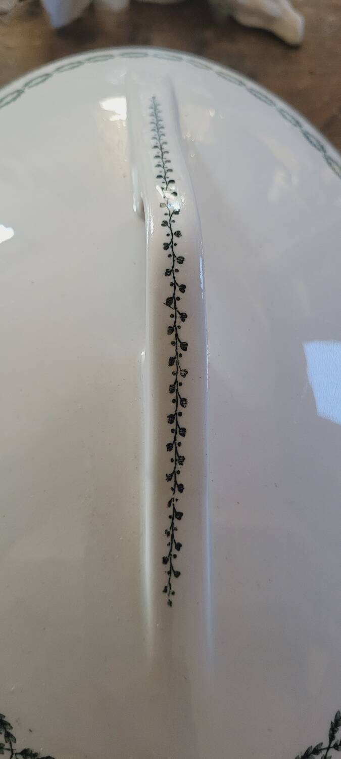 Sarreguemines iron earth tureen