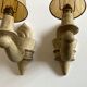 Pair of Arlus torchlight wall light in art deco plaster 1950