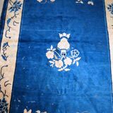 Tapis ancien chinois peking fait main 125cm x 195cm 1900s