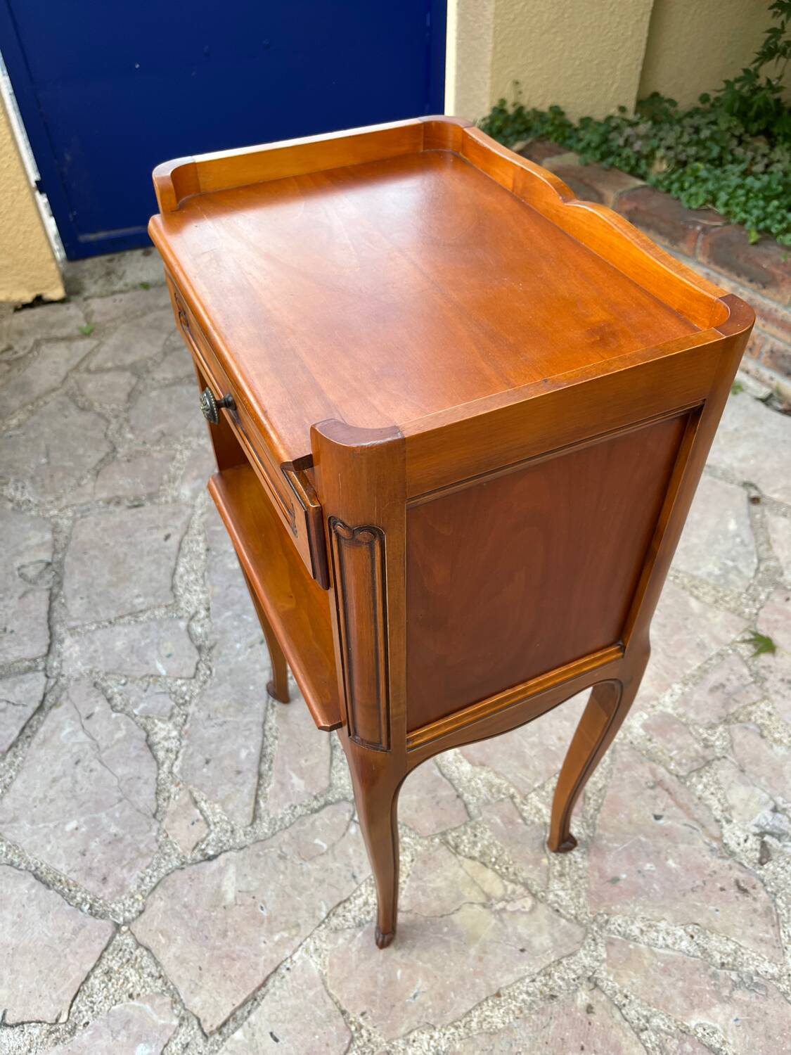 Pair of cherry bedside tables