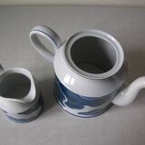 Villeroy et Boch pot à lait et théière cafetière décor Blue Cloud en porcelaine