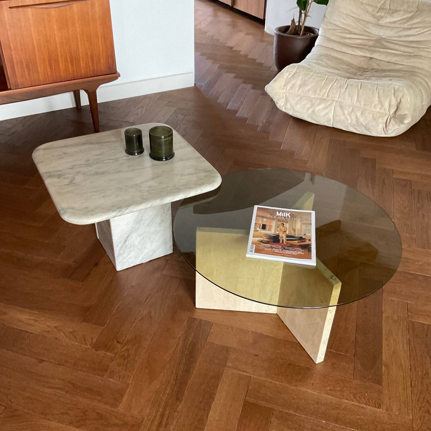 Marble coffee table