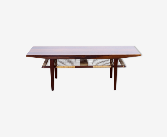 Table basse danoise en bois de rose des années 60