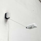 Classic white wall lamp Daphinette Italian vintage by Tommaso Cimini for Lumina, 1980s.