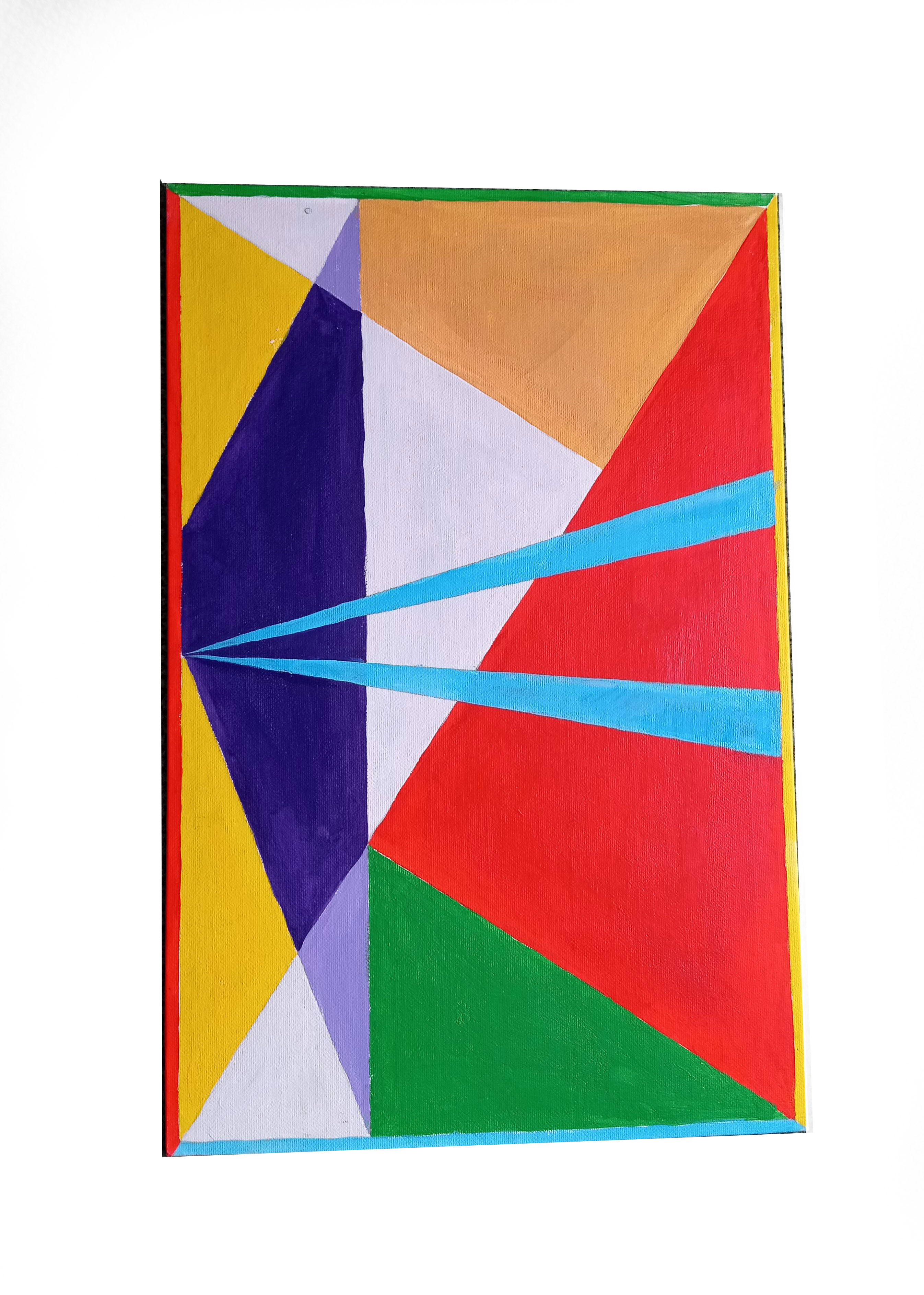 Geometric modernist painting