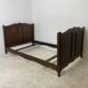 Vintage 1950s solid wood bed