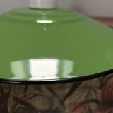 Green enamelled sheet metal wall light