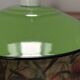 Green enamelled sheet metal wall light
