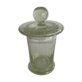 Biot France glass pot with lid