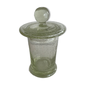 Biot France glass pot with lid