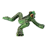 Green glazed ceramic frog, design by Mirta Morigi, Faenza, 20th century.