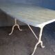 White marble bistro table 120/80