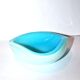 Murano glass trinket tray, opaline colored glass, 1970s design by Seguso Sommerso