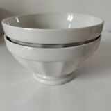 vintage faceted farmhouse duo of bowls