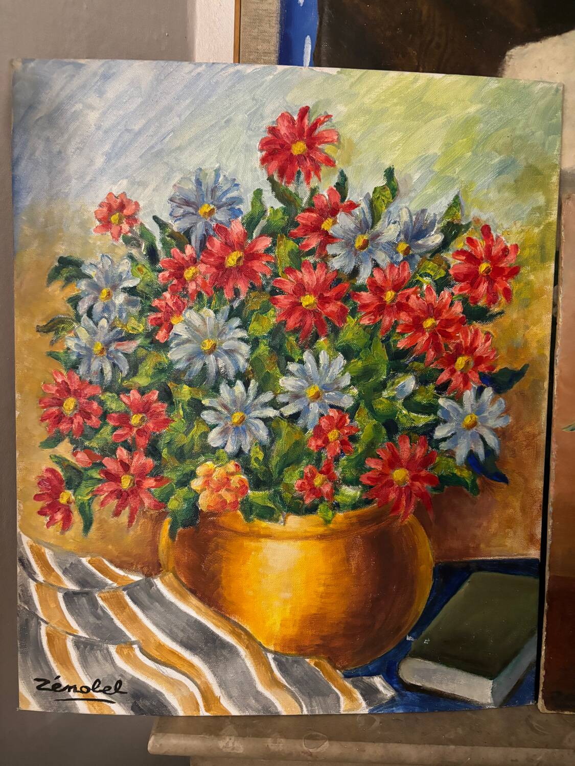 Bouquet of flowers signed
